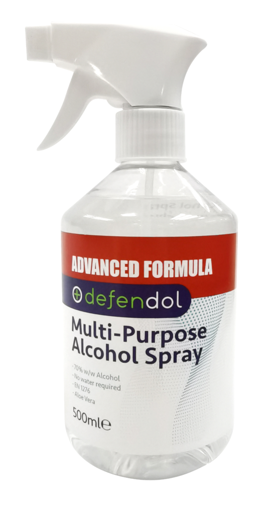 Defendol MultiPurpose Alcohol 500ml Trigger Spray Wash Me Style Me